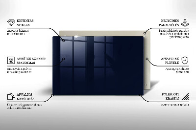 Dekoracyjna podstawka pod znicz Kolor granatowy