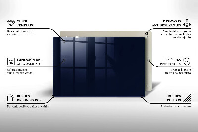 Dekoracyjna podstawka pod znicz Kolor granatowy