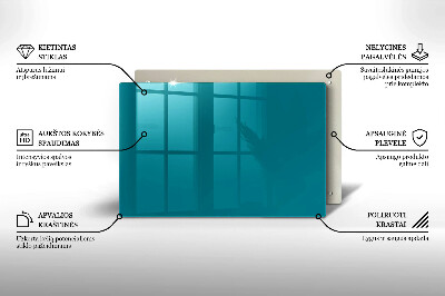 Dekoracyjna podstawka na znicz Kolor turkusowy