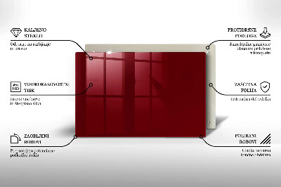 Dekoracyjna podkładka pod znicz Kolor burgundowy