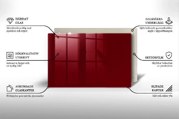 Dekoracyjna podkładka pod znicz Kolor burgundowy