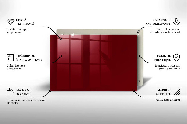 Dekoracyjna podkładka pod znicz Kolor burgundowy