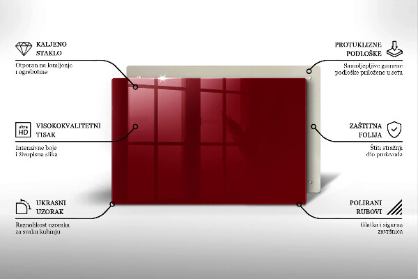Dekoracyjna podkładka pod znicz Kolor burgundowy