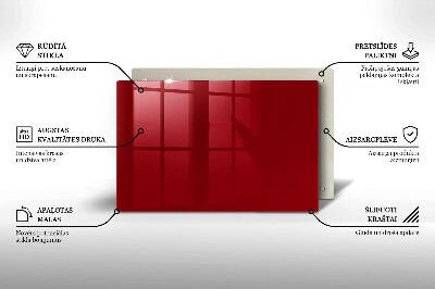 Dekoracyjna podstawka pod znicz Kolor czerwony