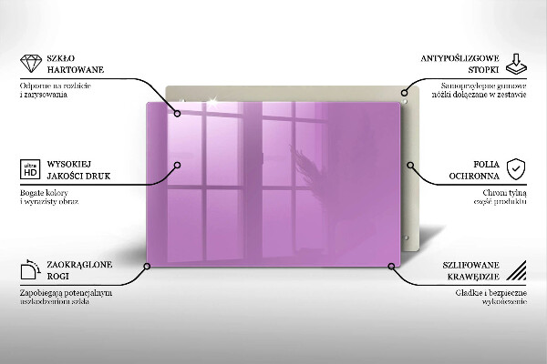 Dekoracyjna podkładka pod znicz Kolor fioletowy