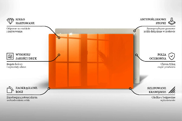 Dekoracyjna podkładka pod znicz Kolor pomarańczowy