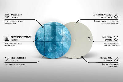 Podkładka pod znicz Błękitna woda