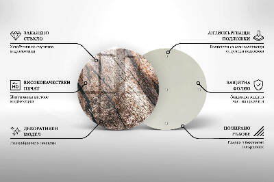 Podkładka pod znicz Struktura drewna