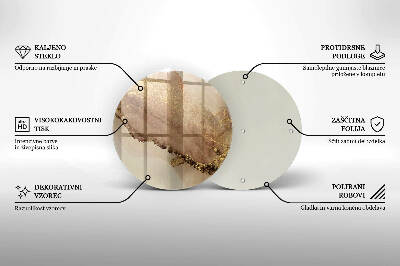 Podkładka pod znicz Abstrakcja złoto