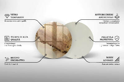 Podkładka pod znicz Abstrakcja złoto