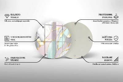 Podkładka pod znicz Pastelowy marmur