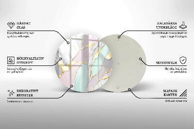 Podkładka pod znicz Pastelowy marmur