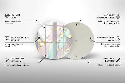Podkładka pod znicz Pastelowy marmur