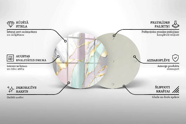 Podkładka pod znicz Pastelowy marmur