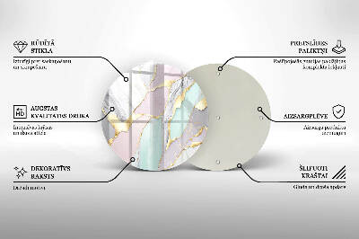 Podkładka pod znicz Pastelowy marmur