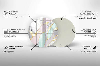 Podkładka pod znicz Pastelowy marmur