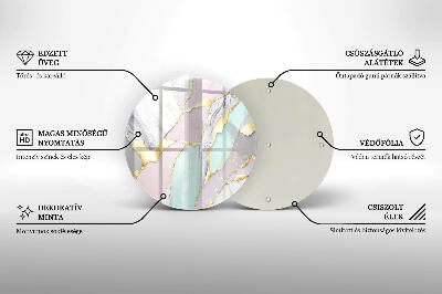 Podkładka pod znicz Pastelowy marmur