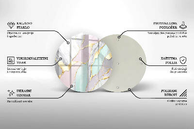Podkładka pod znicz Pastelowy marmur