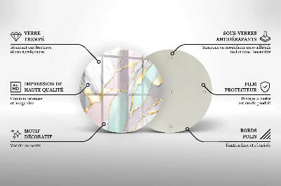 Podkładka pod znicz Pastelowy marmur