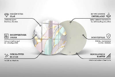 Podkładka pod znicz Pastelowy marmur
