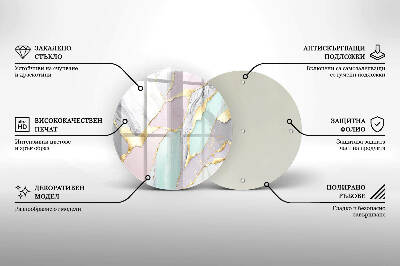 Podkładka pod znicz Pastelowy marmur