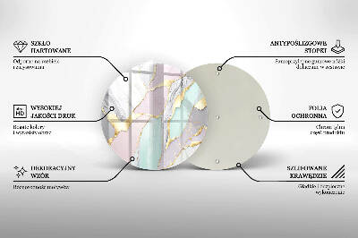 Podkładka pod znicz Pastelowy marmur