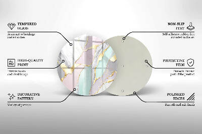 Podkładka pod znicz Pastelowy marmur