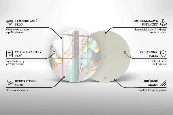 Podkładka pod znicz Pastelowy marmur