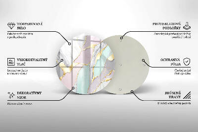 Podkładka pod znicz Pastelowy marmur