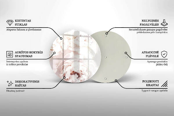 Podkładka pod znicz Pastelowe piwonie