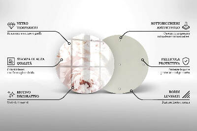 Podkładka pod znicz Pastelowe piwonie