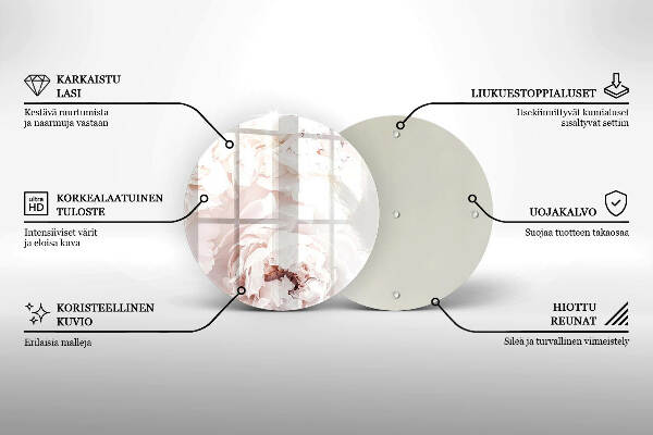 Podkładka pod znicz Pastelowe piwonie