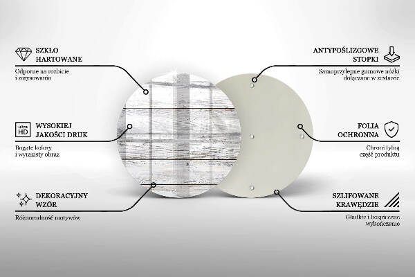 Podstawka pod znicz Jasne drewniane deski