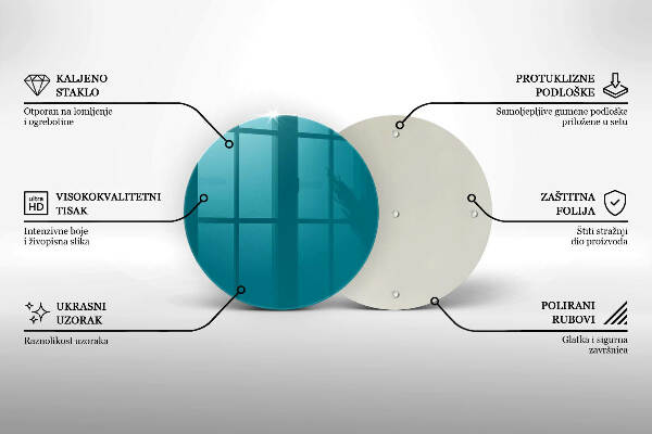 Podstawka na znicz Kolor turkusowy