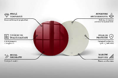 Podkładka pod znicz Kolor burgundowy