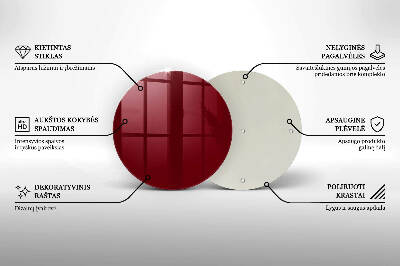 Podkładka pod znicz Kolor burgundowy