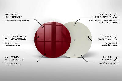 Podkładka pod znicz Kolor burgundowy