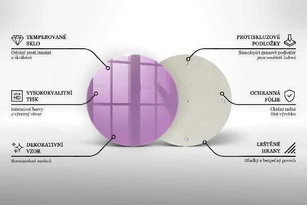 Podkładka pod znicz Kolor fioletowy