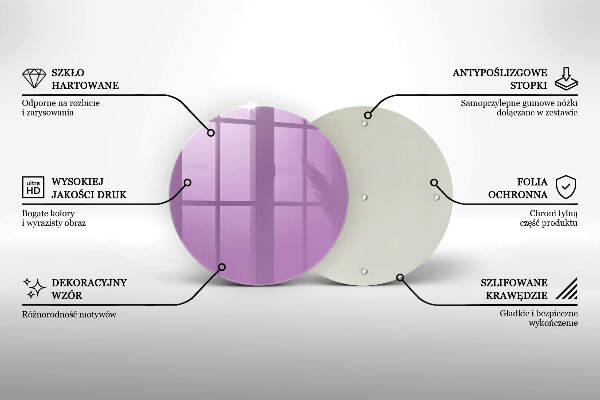 Podkładka pod znicz Kolor fioletowy