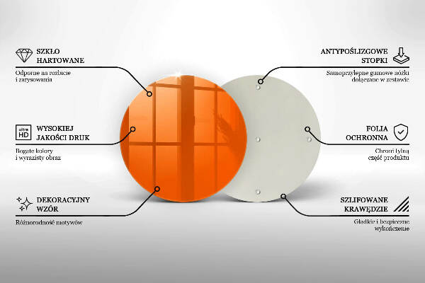 Podkładka pod znicz Kolor pomarańczowy
