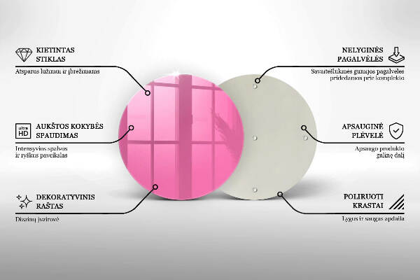 Podstawka pod znicz Kolor różowy