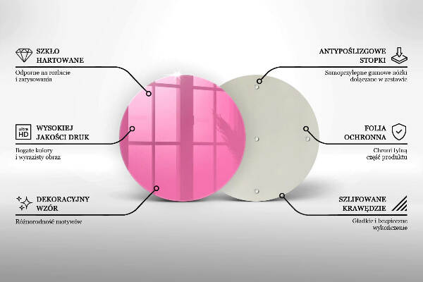 Podstawka pod znicz Kolor różowy