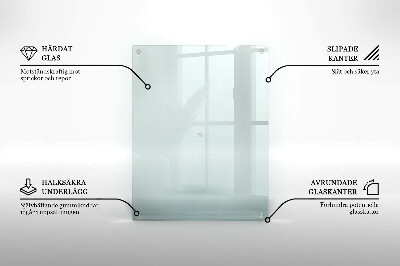 Szklana podstawka pod znicz prostokątna transparentna