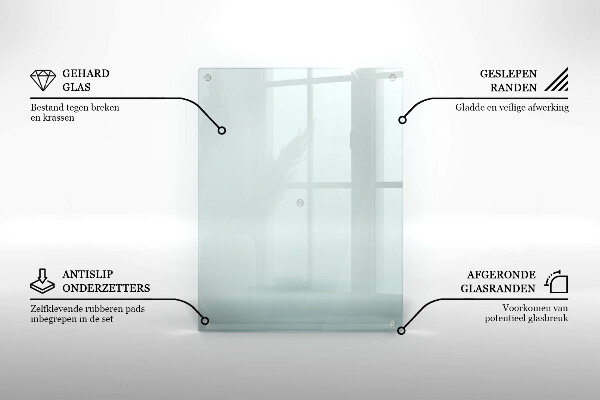 Szklana podstawka pod znicz prostokątna transparentna