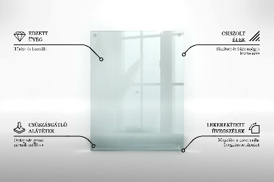 Szklana podstawka pod znicz prostokątna transparentna