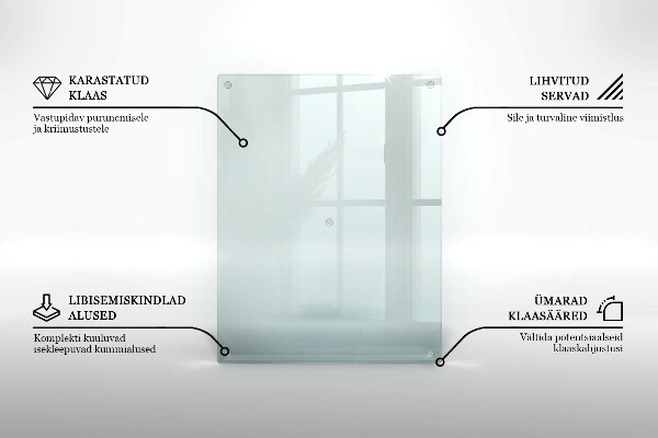 Szklana podstawka pod znicz prostokątna transparentna