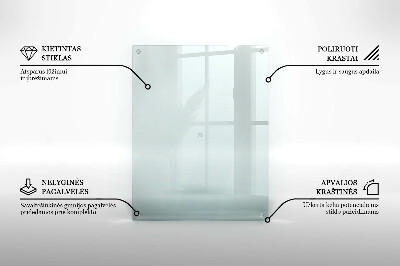 Podkładka pod znicz transparentna szklana 52x40