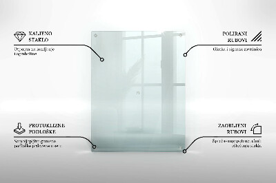 Podkładka pod znicz transparentna szklana 52x40