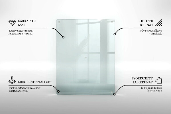 Podkładka pod znicz transparentna szklana 52x40