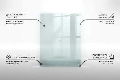 Podkładka pod znicz transparentna szklana 52x40